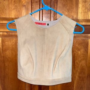 Never worn Tamara Mellon nude colored suede top, size 2